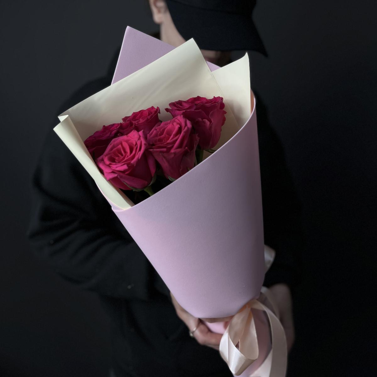 Эквадорская роза 40 см (Розовая)