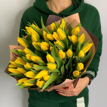 Тюльпаны желтые 51 шт (articul   27984)